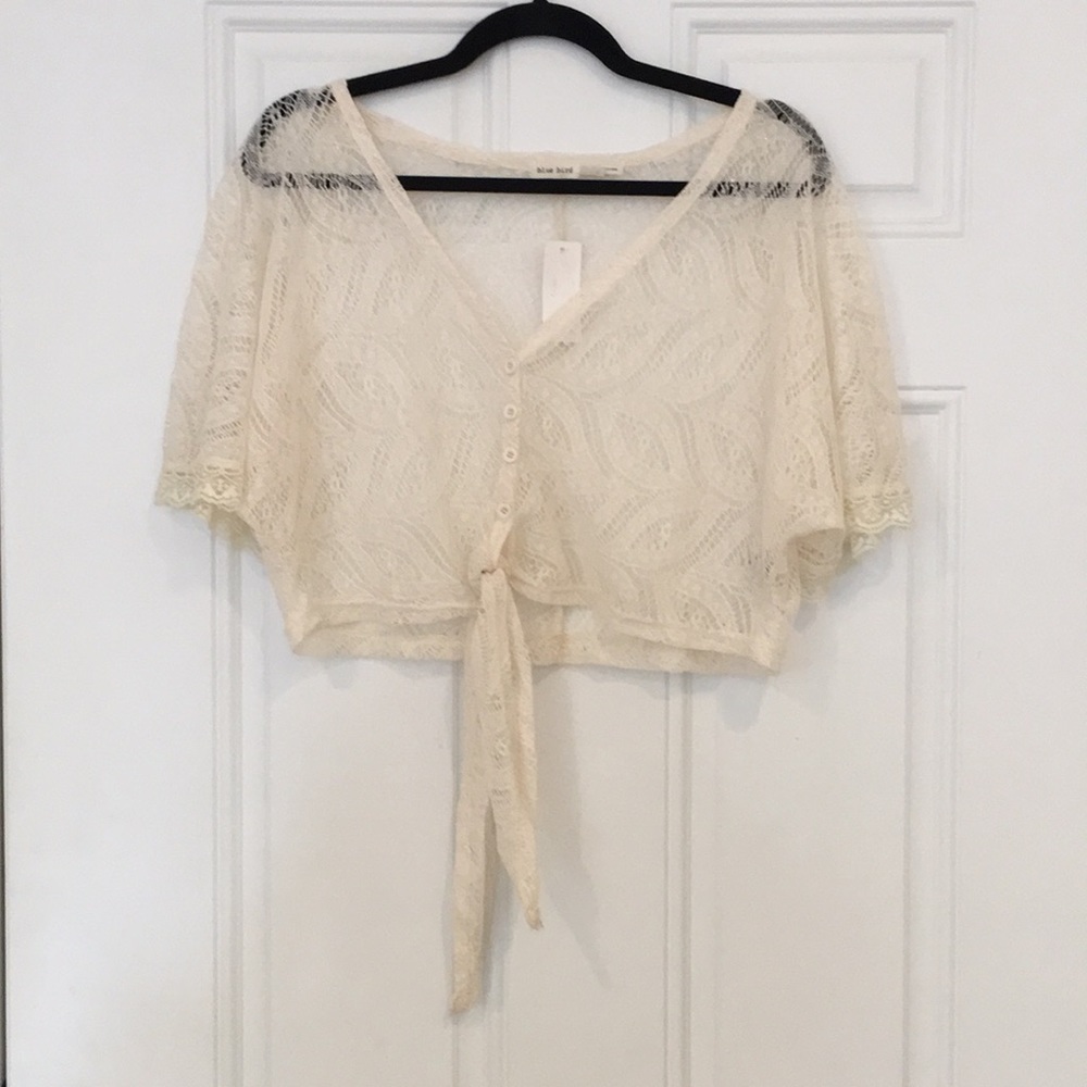 Cream crop bolero